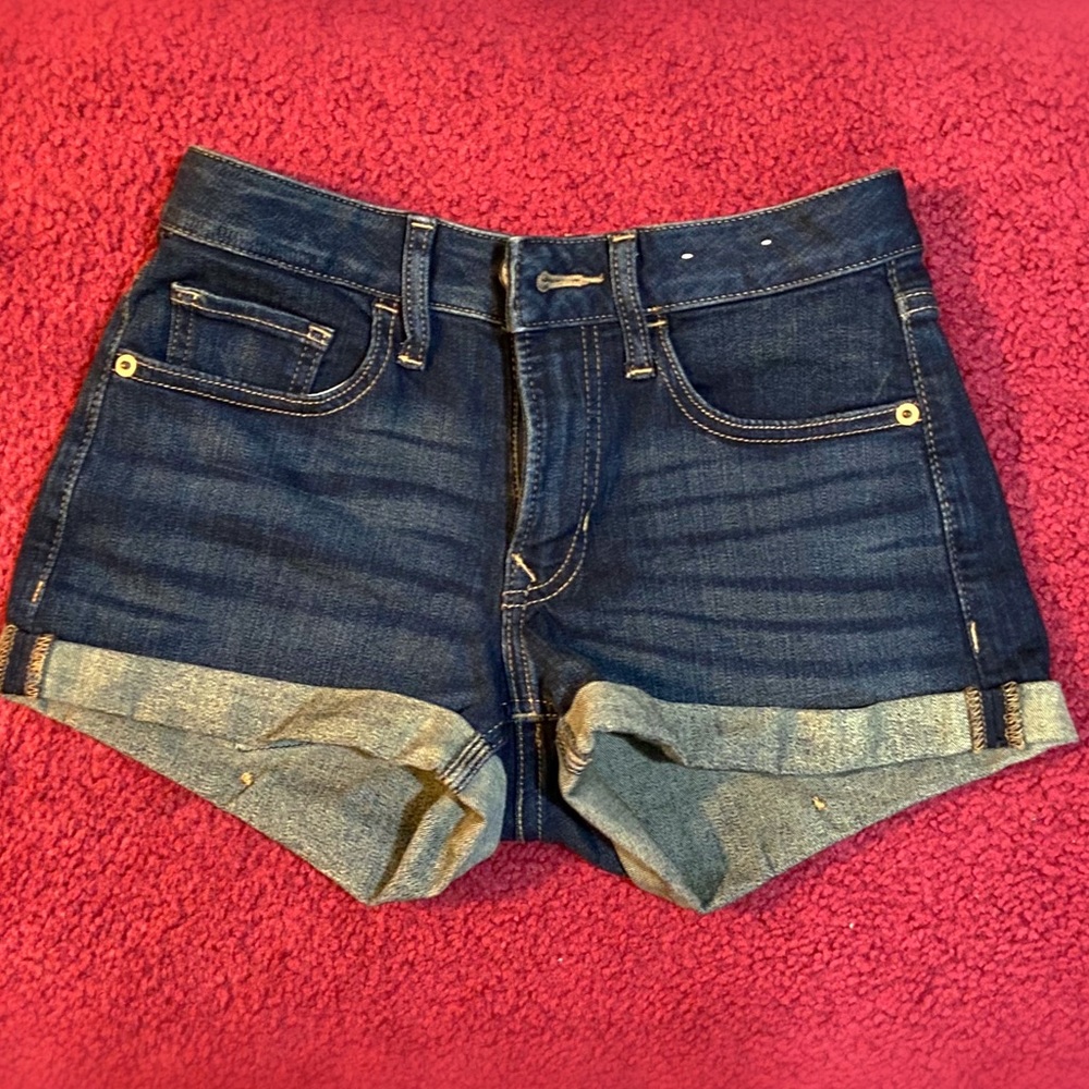Express | Dark Denim Shorts